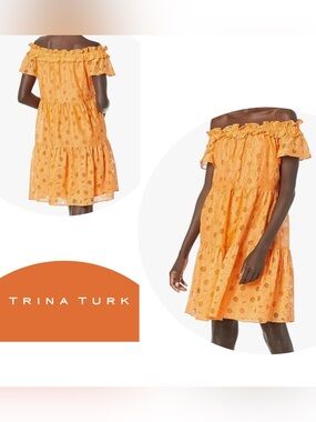 Trina Turk Margery Eyelet Tiered Dress